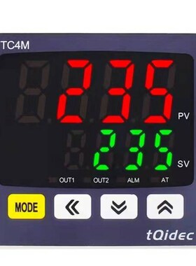 tqidec台泉电气温控仪表TC4M多种输入信号数字显示智能PID温控器