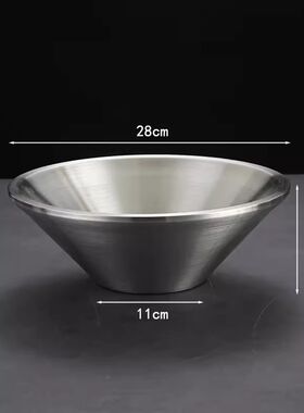 出口304不锈钢双层沙拉碗液氮碗汤盆分子液氮操作盆液氮冰激凌
