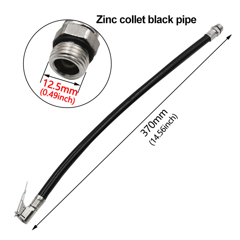 轮胎橡胶管打汽嘴 汽车自行车电车轮胎胎压充气管 气压表延长配件