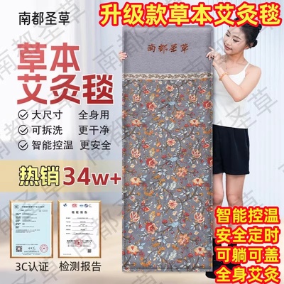 多功能全身智能加热草本艾灸毯插
