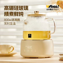 会员精选康宁养生壶炖煮一体家用多功能花茶壶全玻璃纯养生烧水壶