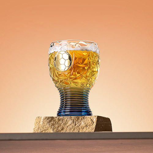 逐梦足球世界杯畅喝啤酒玻璃杯*1个