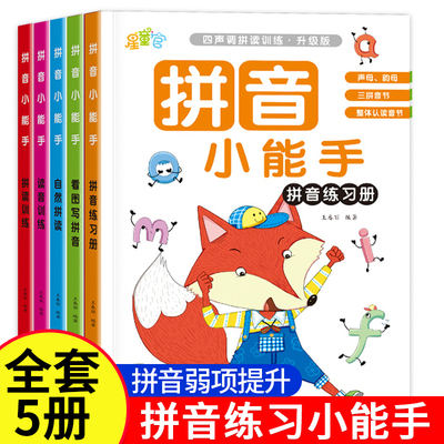 幼小衔接拼音专项练习册5册