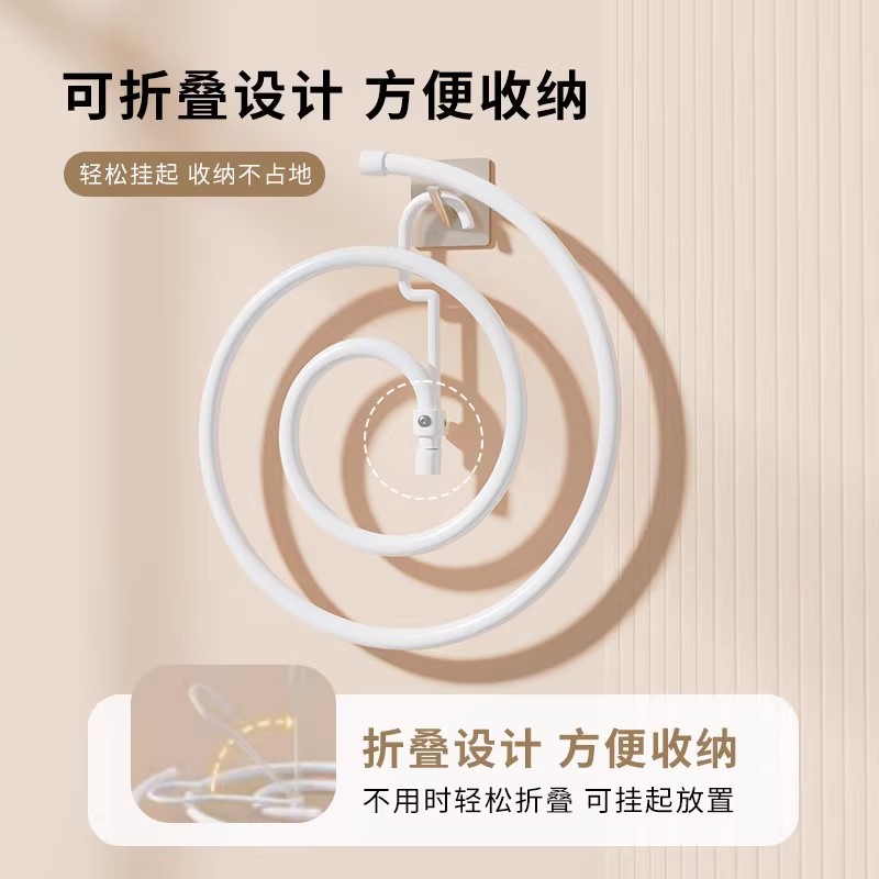 晒被子神器螺旋圆形晾晒架图片