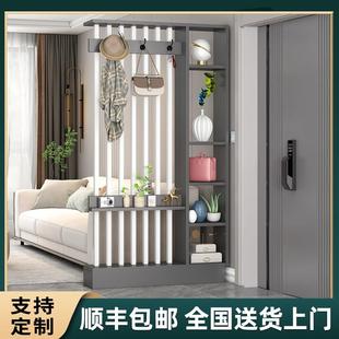 饰柜中式 屏风隔断进门客厅玄关简约镂空入户轻奢装 现代靠墙置物架