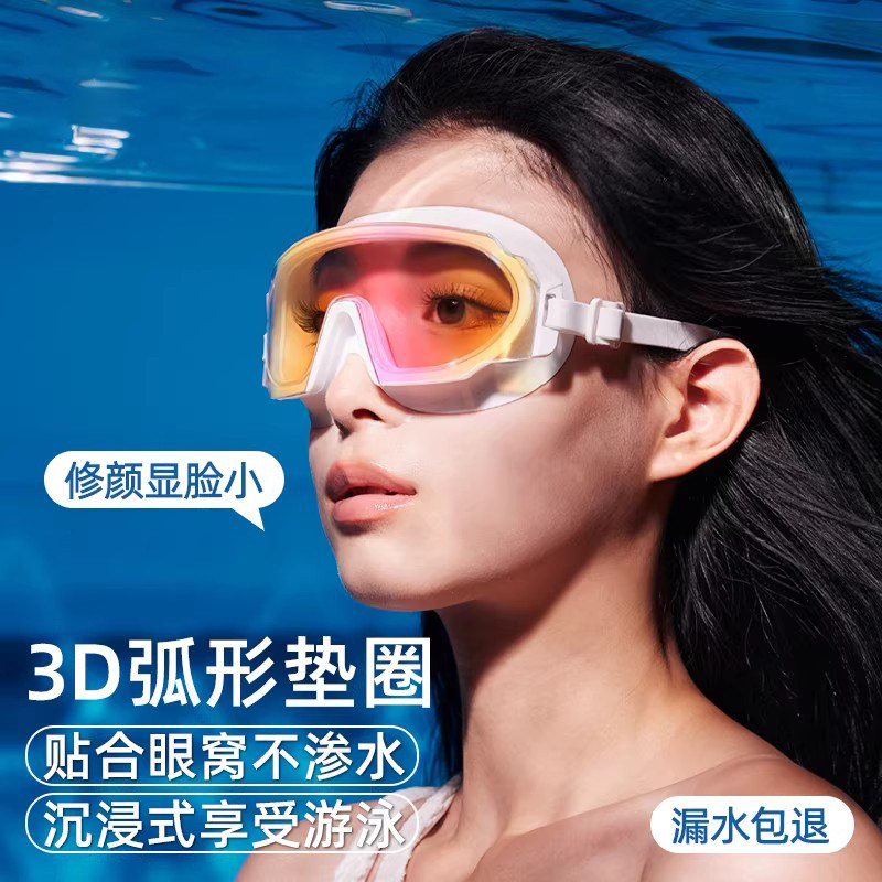 防雾防水大框近视泳镜套装
