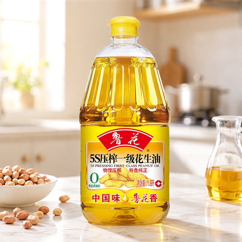 鲁花官方5S物理压榨花生油图片