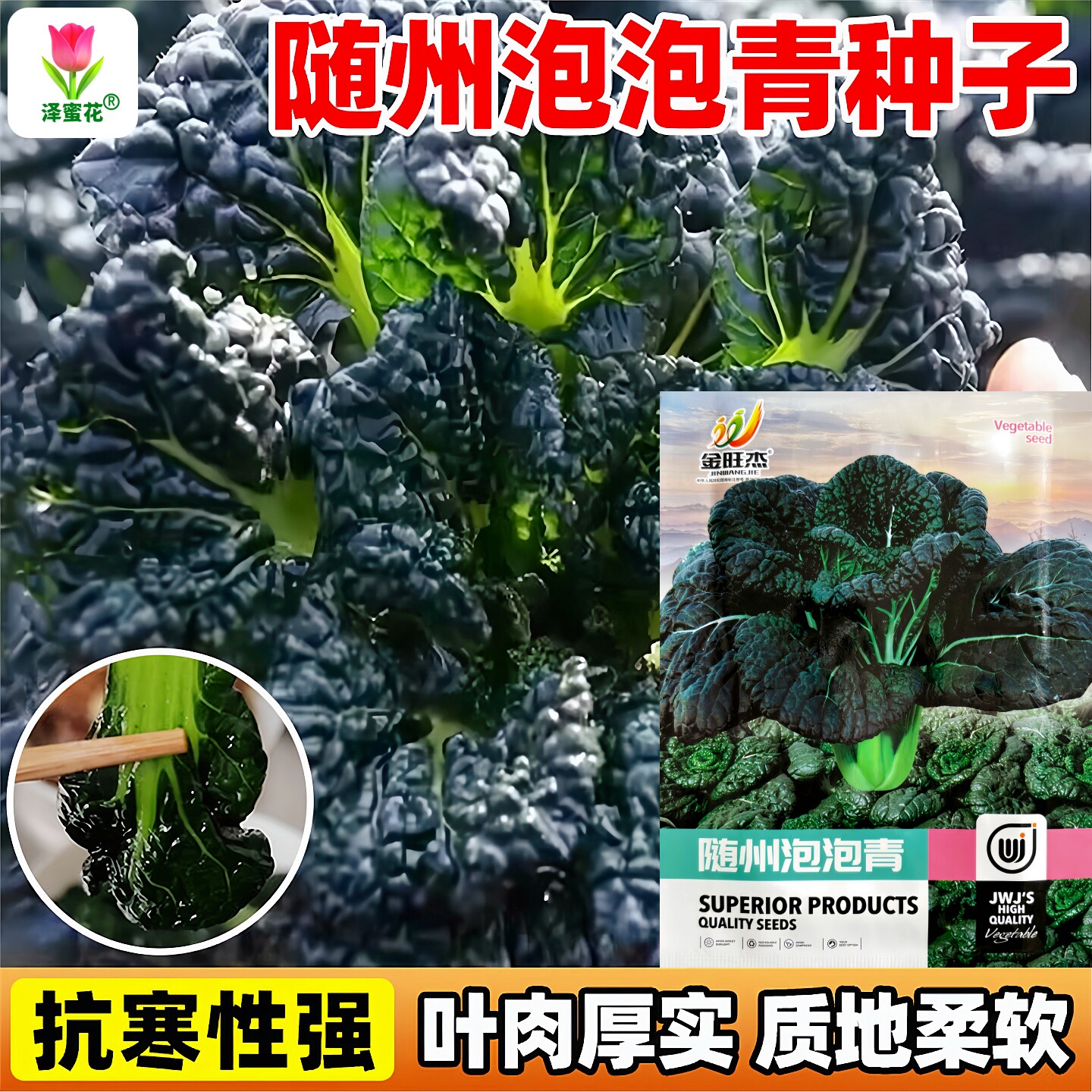 随州泡泡青菜种子正品厂家原包装图片