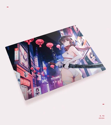 潮牌钢化玻璃鼠标垫fps打瓦吃鸡