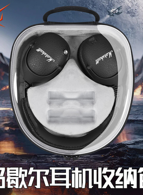 虎炳适用MARSHALL马歇尔耳机收纳盒头戴式MONITOR III ANC耳机包monitor一二三代收纳包monitor123代保护袋