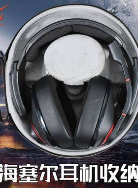 虎炳适用SENNHEISER森海塞尔耳机收纳盒头戴式GSP500 GSP600 GSP550耳机包GSP670 gsa60 gsp601 gsp602收纳包