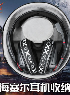 虎炳适用SENNHEISER森海塞尔耳机收纳盒头戴式GSP370 GSP300 GSP350耳机包GSP305 GSP301 gs302 gs303收纳包