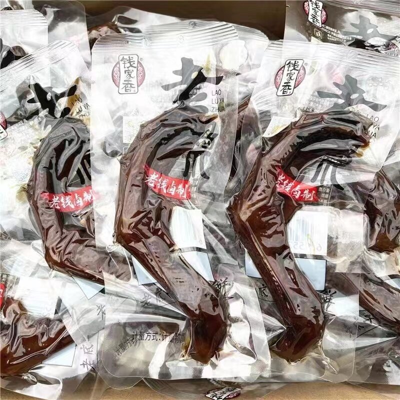 钱家香老卤鸭爪土鸭掌酱卤味鸭爪鸭脖开袋即食网红休闲熟食小零食图片