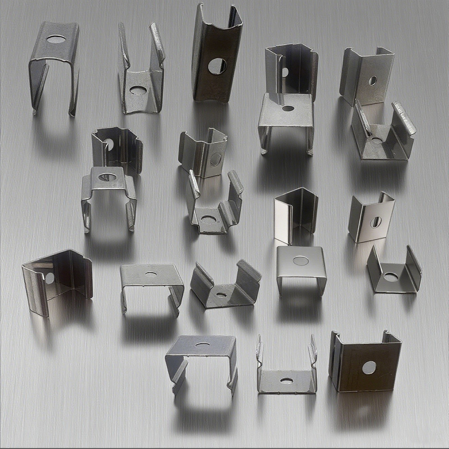 灯槽铝槽卡扣鱼缸固定钉透明灯槽卡扣灯具配件灯带固定夹不锈钢