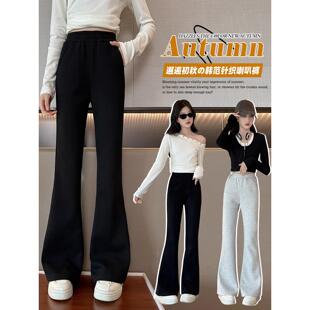 女童裤子秋冬新款中大童韩系穿搭休闲裤初中生儿童秋季微喇叭裤子