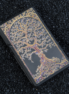 MeteorEDC雕刻限定版煤油打火机盔甲火胄TC21钛合金防风户外推牌