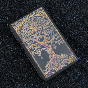 MeteorEDC雕刻限定版煤油打火机盔甲火胄TC21钛合金防风户外推牌