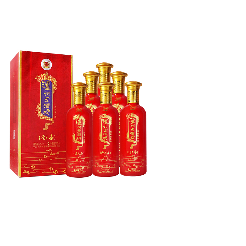 泸州老窖浓香型老酒坊迎天喜52度500ml*6瓶婚礼宴席喜酒节日礼酒