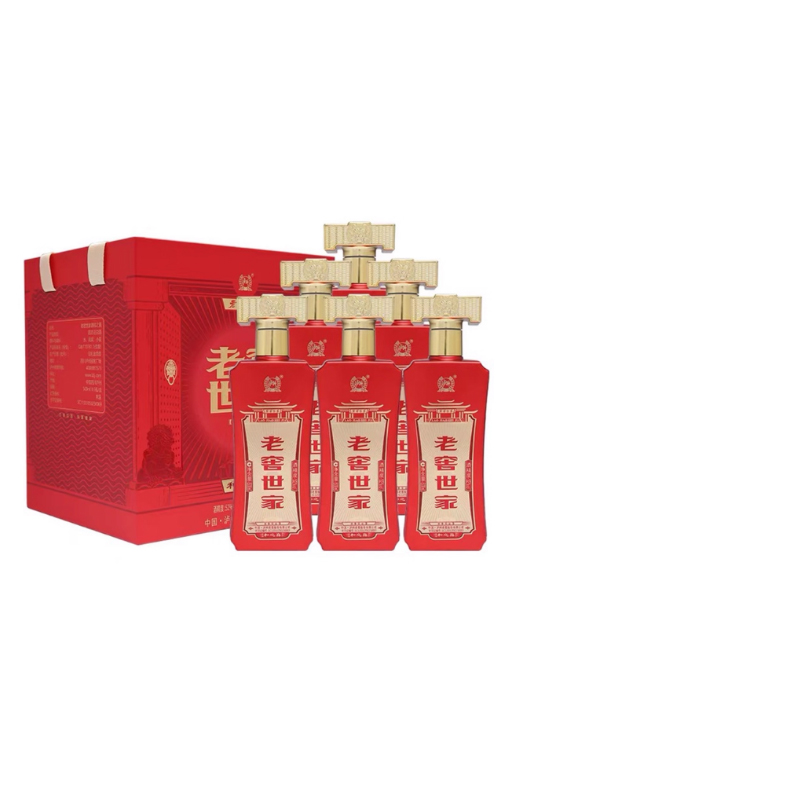 泸州老窖浓香型老窖世家 和之真52度500ml*6瓶婚宴喜酒 纯粮白酒