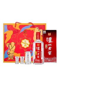礼盒装 泸州老窖浓香型 精美酒具宴席酒 头曲富贵吉祥55度625ml