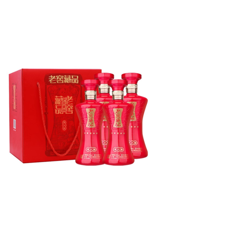 泸州老窖浓香型老窖藏品酒蜀之春60度600ml*4瓶高度白酒婚宴喜酒