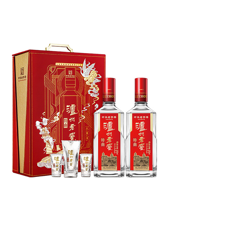 【官方正品】泸州老窖特曲·老字号 吉祥如意套装 52度500ml*2瓶