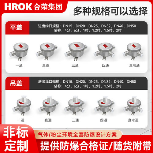 304不锈钢防爆接线盒平盖