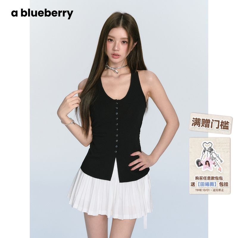 ablueberryU领挂脖上衣女辣妹