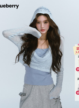 ablueberry【Let's dance】韩版辣妹背心罩衫两件套26春时尚T恤女