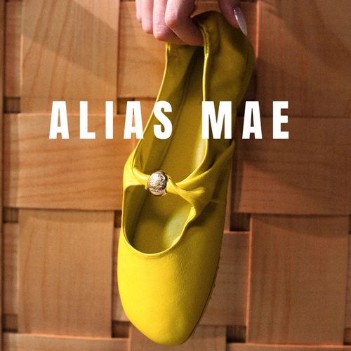 ALIASMAE羊皮方头玛丽珍芭蕾舞