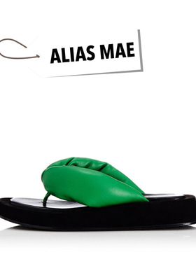 ALIAS  MAE厚底夹脚人字拖鞋女鞋子外穿2023年新款夏平跟沙滩凉拖