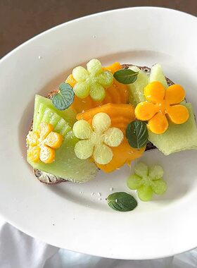 花朵模具食品级西瓜压花器3d立体食品级按压式diy水果蛋糕烘焙器
