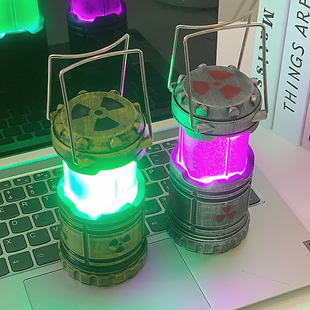 户外灯笼氛围灯网络核能暴辐小夜灯手提小玩具桌面房间卧室摆件