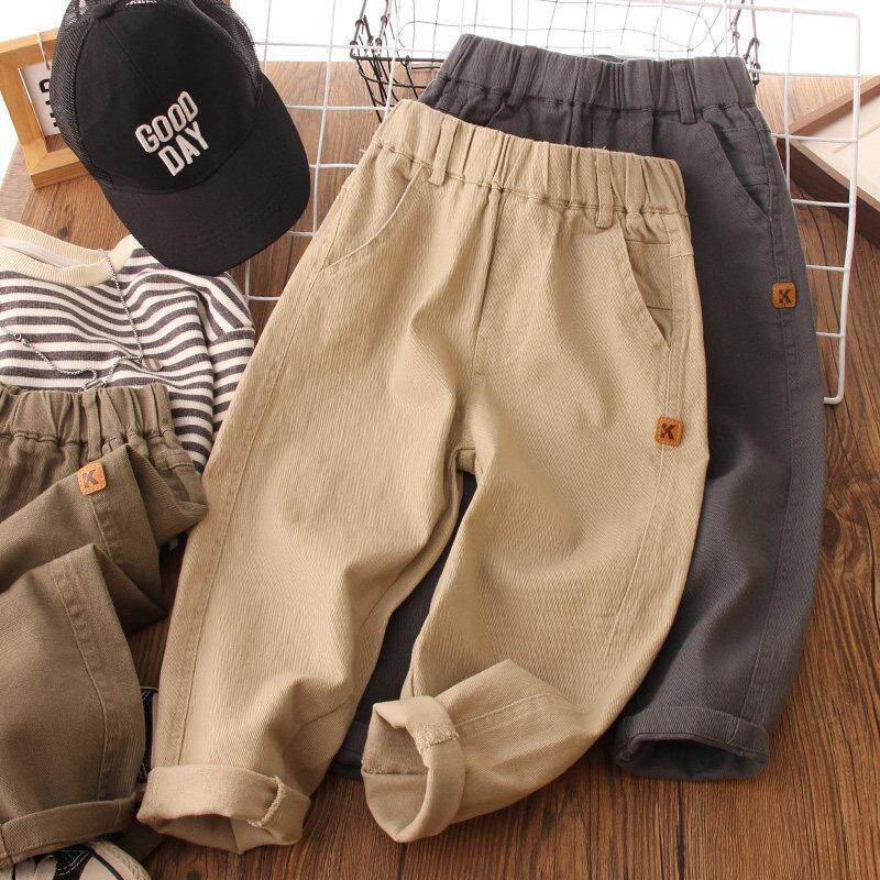 男童裤子春装2025新款儿童纯棉休闲裤春秋男孩工装裤春季长裤薄款