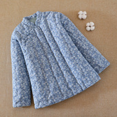 纯棉花手工棉衣斜襟新中式 棉服冬季 冬装 女士加厚保暖棉袄盘扣修身