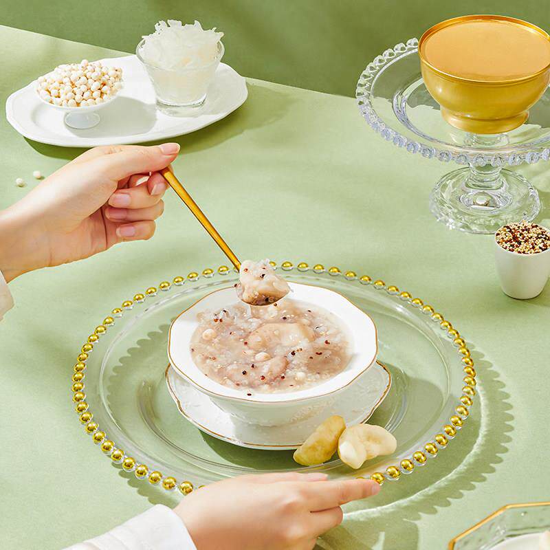 立家南湖菱羹鸡头UVI米煮银耳藜麦餐速食粥免清热礼盒送装早嘉兴