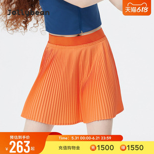 jollybean | 女童半裙26夏网球透气凉感细褶裙裤【tennis bean】