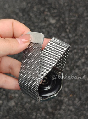 加粗网米兰适用华为GT6表带GT5pro磁吸精钢金属watch5小米5荣耀夏