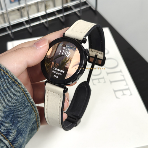 Watch5女款真皮磁吸扣表带18mm