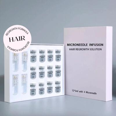 跨境爆款头发生长密发微针精华套装MICRONEEDLE INFUSION