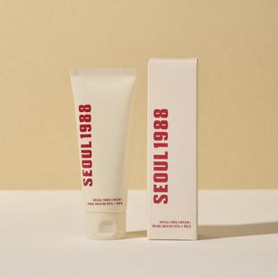 跨境爆款 SEOUL 1988 Snail Mucin Cream蜗牛黏蛋白面霜大米保湿