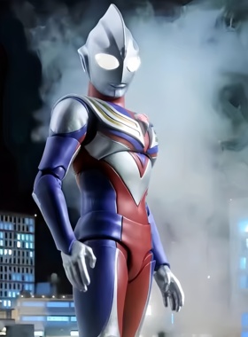 万代正版SHF真骨雕迪迦奥特曼玩具终闪耀极赛罗捷德凯布莱泽手办