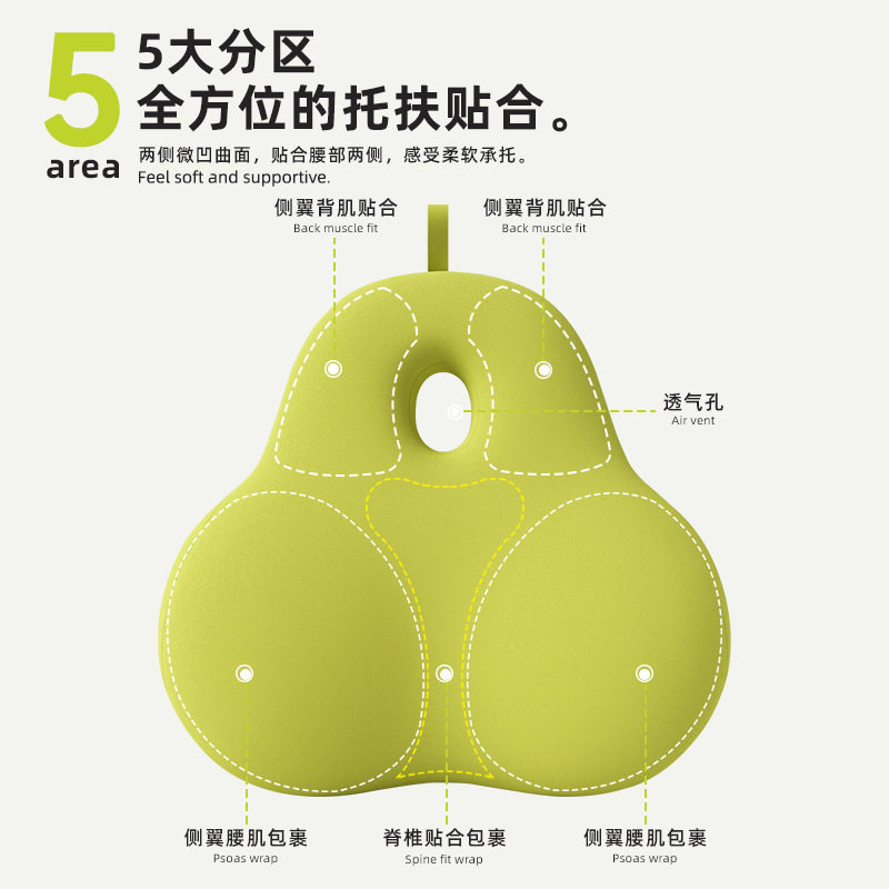 办公室座椅靠垫上班久坐护腰记忆棉腰枕孕妇椅子可爱靠背垫子