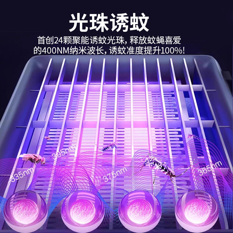 诱捕式灭蝇灯家用壁挂灭蚊灯商用led超市饭店诱蚊灭蚊器防蚊