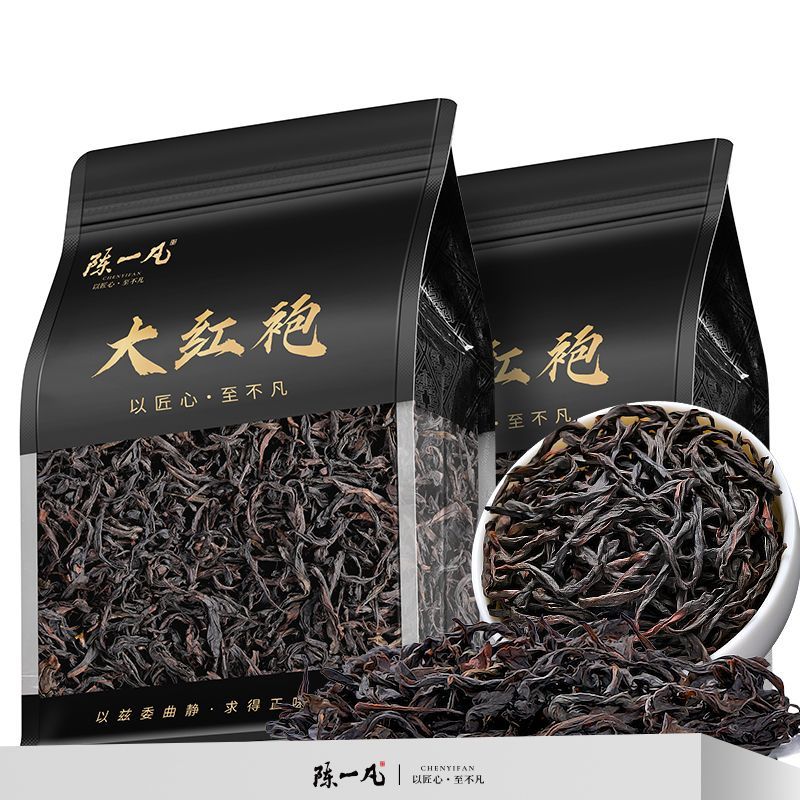 陈一凡大红袍茶 正宗武夷岩茶高山乌龙茶叶浓香型肉桂香新茶袋装
