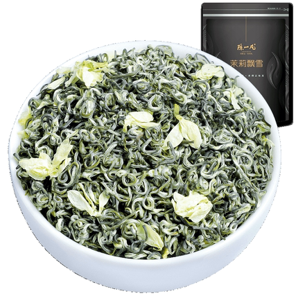 陈一凡川派茉莉飘雪 特级茶叶新茶 精选大白毫全芽浓香型茉莉花茶