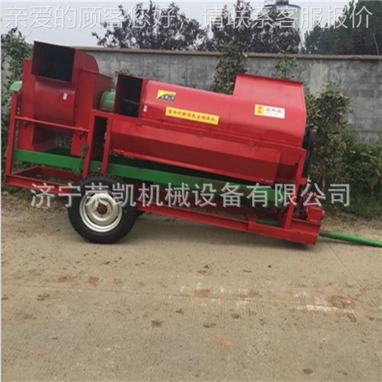 小型装IQV袋花生摘机干湿花生摘果手扶四轮拉机带干湿花果生摘拖