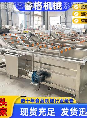 蔬菜翻浪气RUB泡清全洗机设备清 自 动果蔬洗机洗菜机净菜加工设