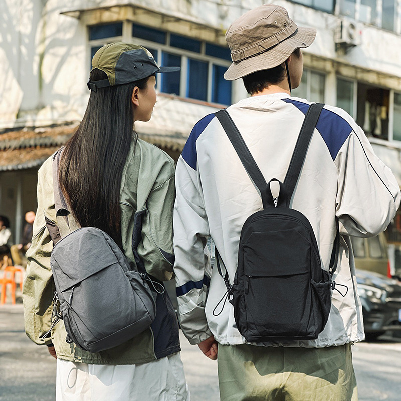 多功能两用胸包男女户外出行旅行轻便小型双肩包运动登山包斜挎包