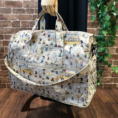 日本史努比可折叠旅行袋卡通休闲手提包百搭大容量单肩包收纳包